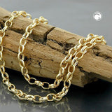 Kette Ankerkette (Erbs) oval 5mm vergoldet AMD 70cm