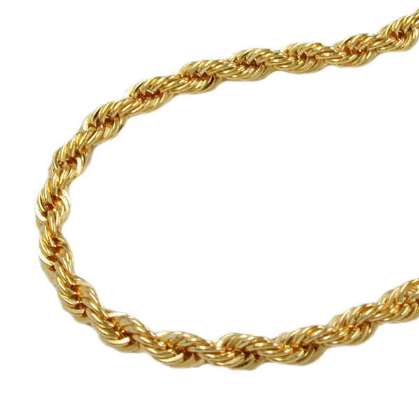 Kette 3mm Kordelkette vergoldet AMD
