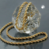 Kette Kordelkette 3mm diamantiert vergoldet AMD 70cm