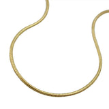Armband 1mm Schlange rund vergoldet AMD 17cm