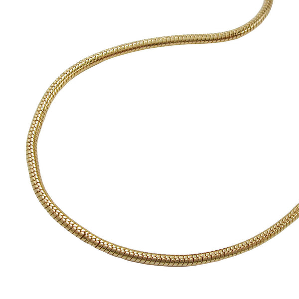 Kette 1mm Schlangenkette glatt rund AMD