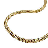 Kette Schlangenkette 2,4mm vergoldet AMD 70cm