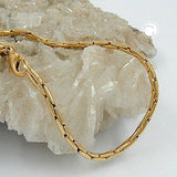 Armband 2,7mm Kobrakette rund glänzend vergoldet AMD 21cm