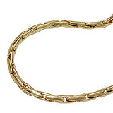 Kette 2,7mm Kobrakette rund glänzend vergoldet AMD 42cm