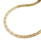 Kette 3mm Tigerauge zweifach diamantiert glänzend AMD 45cm