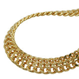 Kette Fantasiekette flach 7mm vergoldet AMD 70cm