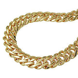 Armband 5mm Fantasie flach vergoldet AMD 19cm