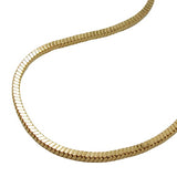 Armband 1,6mm Vierkant diamantiert vergoldet AMD 19cm
