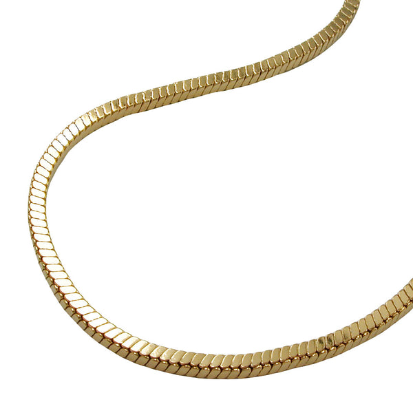 Armband 1,6mm Vierkant diamantiert vergoldet AMD 19cm
