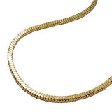Armband 1,6mm Vierkant diamantiert vergoldet AMD 19cm
