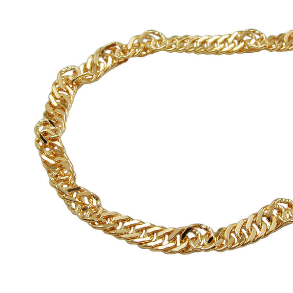 Kette 2,3mm Singapur diamantiert vergoldet AMD 42cm