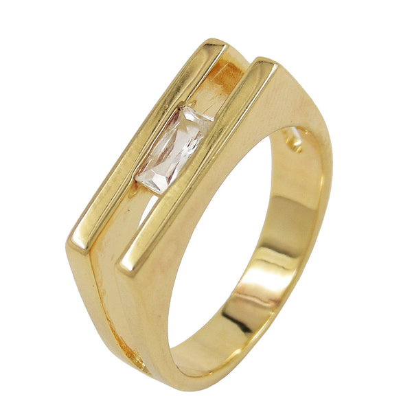 Ring, 18mm, gold-plattiert Zirkonia