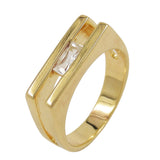 Ring, 18mm, gold-plattiert Zirkonia