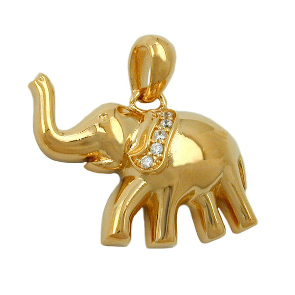 Anhänger Elefant vergoldet 3 Micron