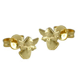 Stecker 7x7mm fliegender Engel 9Kt GOLD