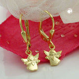 Ohrbrisur Ohrhänger Ohrringe 22x7mm fliegender Engel 9Kt GOLD