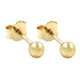 Stecker 3mm Kugel hohl 9Kt GOLD