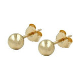 Stecker 4mm Kugel hohl 9Kt GOLD