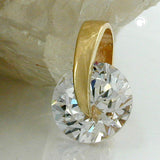 Anhänger, Zirkonia beweglich, 9Kt GOLD