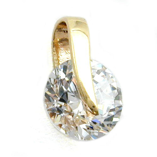 Anhänger, Zirkonia beweglich, 9Kt GOLD