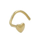 Nasenstecker, kleines Herz, 18Kt GOLD