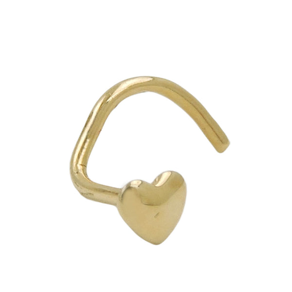 Nasenstecker, kleines Herz, 18Kt GOLD