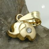 Anhänger, kleiner Elefant, 9Kt GOLD