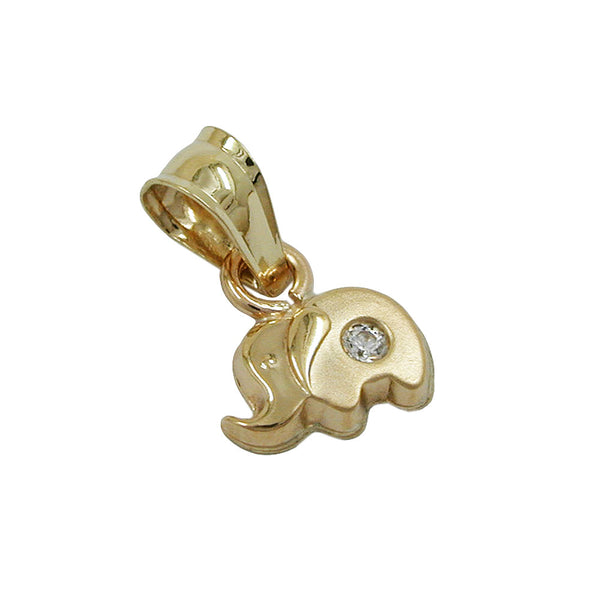 Anhänger, kleiner Elefant, 9Kt GOLD