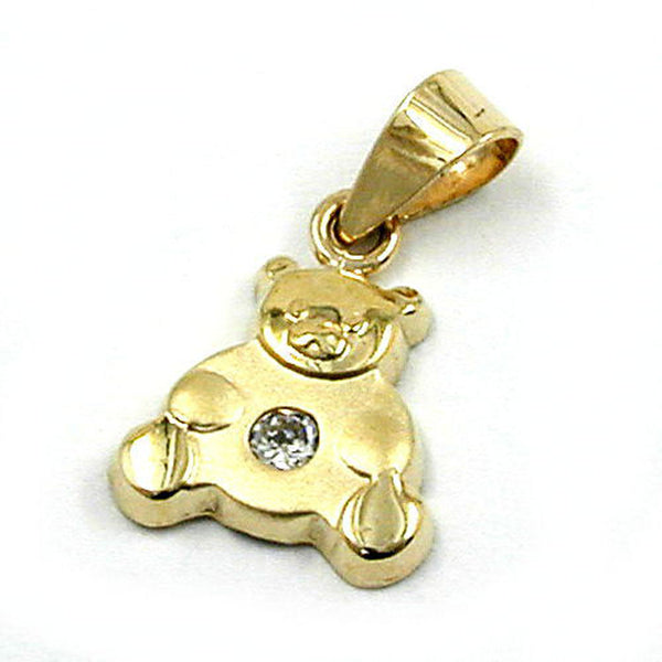 Anhänger, Bärchen mit Zirkonia 9Kt GOLD