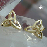Stecker, Triquetra, 9Kt GOLD