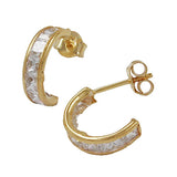 Creole, Halbcreole Zirkonia, 9Kt GOLD