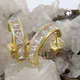 Creole, Halbcreole Zirkonia, 9Kt GOLD