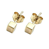 Stecker 3mm Würfel 9Kt GOLD