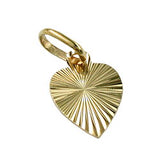 Anhänger, Herz diamantiert, 14Kt GOLD