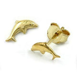 Stecker, kleiner Delfin, 8Kt GOLD