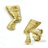 Stecker, Nofretete glänzend, 8Kt GOLD