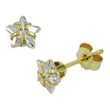 Stecker, mit Zirkonia-Stern, 9Kt GOLD