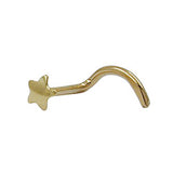 Nasenstecker 2,5mm Stern glänzend18Kt GOLD