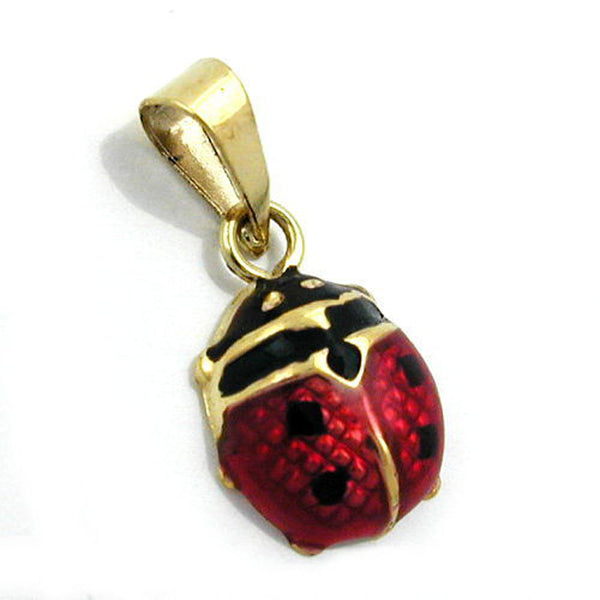 Anhänger, Marienkäfer, 9Kt GOLD