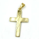 Anhänger, Kreuz diamantiert, 14Kt GOLD