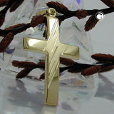 Anhänger, Kreuz diamantiert, 14Kt GOLD