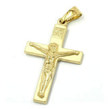 Anhänger, Kreuz mit Jesus, 14Kt GOLD