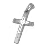 Anhänger, Kreuz, 14K Weißgold