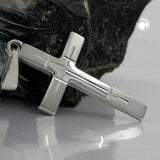 Anhänger, Kreuz, 14K Weißgold