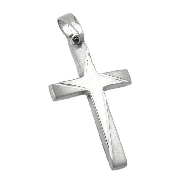 Anhänger Kreuz diamantiert 14K Weißgold