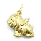 Anhänger, Löwe matt-glänzend, 9Kt GOLD