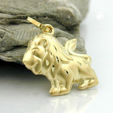 Anhänger, Löwe matt-glänzend, 9Kt GOLD
