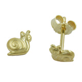 Stecker Schnecke matt-glänzend 9Kt GOLD
