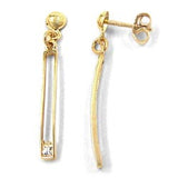 Stecker, Ohrhänger, Zirkonia, 9Kt GOLD