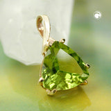 Anhänger, Zirkonia olivine, 9Kt GOLD
